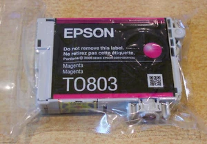 ORIGINAL EPSON T0803 TO803 Magenta cartridge vacuum sealed HUMMINGBIRD ink 2026 - Picture 1 of 5
