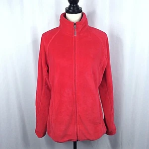 White Sierra Women's Fleece Jacket Size Large Full Zip Blaze Pink Outdoor - Picture 1 of 7