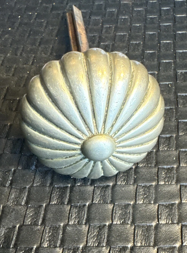 Antigua perilla de puerta de paso plateada Yale & Towne L-15221 edificio Marquette Chicago Foto 1 de 4