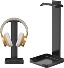 Headphone Stand Metal Headset Stand: Upgraded Stability Headset Holder - Black E