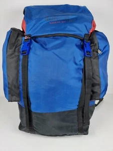 Vintage Eurohike Harrier 501 Rucksack Blue/Red and Black Retro Original 1980's - Picture 1 of 18