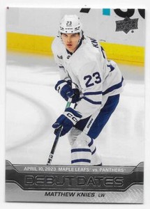 23/24 2023 UPPER DECK SERIES 1 HOCKEY DEBUT DATES CARDS DD-XX U-Pick From List