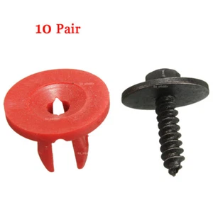 10x Engine Undertray Cover Clips + 10x Buttom Shield Guard Screws For Ford C-Max - Imagen 1 de 9