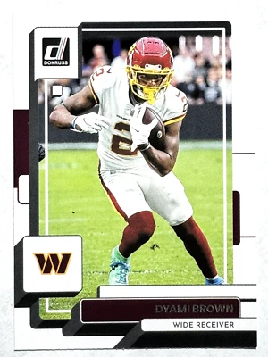 DYAMI BROWN Washington Commanders 2022 Panini Donruss Football Card #178 - Image 1 of 2
