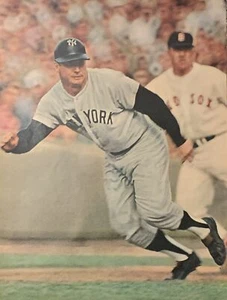 1963 Mickey Mantle New York Yankees rivista pagina stampa foto vintage 8x11 baseball - Foto 1 di 5