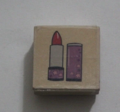 Lipstick Makeup Fashion Beauty Rubber Stamp - Image 1 of 4
