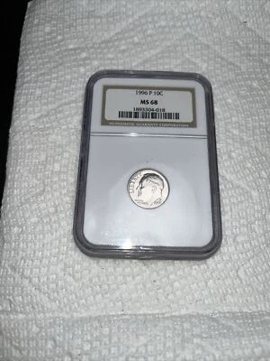 1996 P Roosevelt Dime MS68 NGC Certified - Image 1 of 4