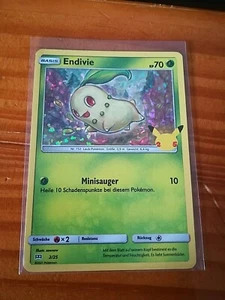 Holo Endivie - Chikorita 25th Anniversary Mcdonalds - 2/25 DEUTSCH Pokemon - Bild 1 von 2