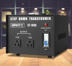 Giantz 1000W 240V TO 110V Step Down Stepdown Transformer Voltage Converter AU-US - Picture 1 of 6