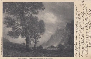 Klöntal Glarus Gewitterstimmung AK 1919 Künstler Stäger Suisse Schweiz 2404322 - Picture 1 of 2