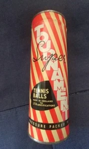 VINTAGE NOS TURNIER TENNISBALL DOSE NIE GEÖFFNET MADE IN ENGLAND - Bild 1 von 6