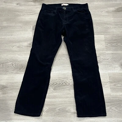 Pantalones de mezclilla Michael Brandon para hombre talla 36x32 pana azul marino calce recto algodón Foto 1 de 4