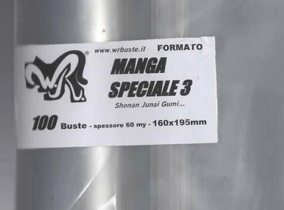 100 BUSTE WR "MANGA SPECIALE 3" 160x195 mm x Shonan Junai Gumi Foto 1 de 1
