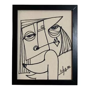 MALEN ACRYL AUF LEINWANDPLATTE (RAHMEN ENTHALTEN) KUBANISCHE KUNST 8""X10"" von LISA. - Bild 1 von 10