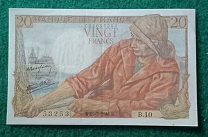 Billet 20 Francs - Pêcheur 12-2-1942 Fay 13/1 - TTB+ Rare - Imagen 1 de 2