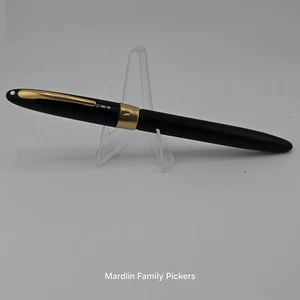 Vintage Sheaffer Triumph Fountain Pen Black Gold Trim Made In USA Untested - Picture 1 of 10