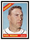 1966 Topps Baseball Phil Regan #347 Los Angeles Dodgers Higher Grade No Creases