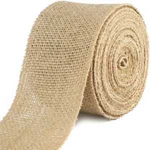 10M Hessian Ribbon, Natural Ribbon Roll, Brown Jute Ribbon for Crafts,Decoration - Picture 1 of 6