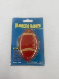 Vintage Magnetic Flasher Red Football Battery Operated - Picture 1 of 5