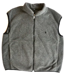 The North Face Herren XL grau ärmellose Vliesweste mit durchgehendem Reißverschluss - Bild 1 von 6