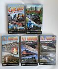 Lot 5 Pentrex VHS Railroad Documentary All Aboard Vol I, II, III Chicago, N&W