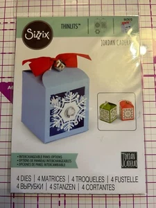 SIZZIX 4 THINLITS DIES SNOWFLAKE FAVOUR BOX CHRISTMAS TIM HOLTZ STORAGE CASE - Picture 1 of 2