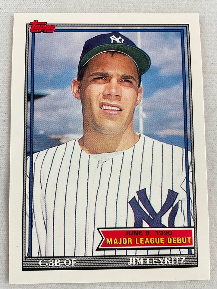 1990 Topps Major League Debut Card #089-Jim Leyritz, New York Yankees - Image 1 of 1