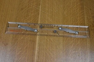 Antigua barra de plexiglás marina canal de colección 400 mm regla paralela (capt. Campos) - Imagen 1 de 1