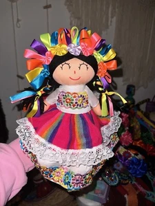 Mexican Lele Doll Muñecas Artesanales Mexicanas Colorful - Picture 1 of 1