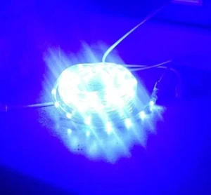 NEW 2 Sets Of Blue LED Rope Lights 16 ft. Each Outdoor - Picture 1 of 2