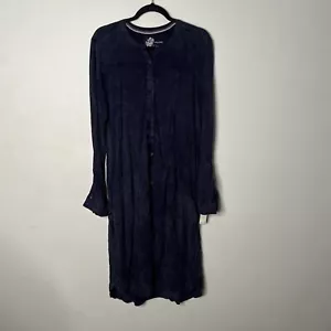 Anthropologie Pilcro And The Letterpress Jersey Shirt Dress Size Large Navy NWT - Picture 1 of 5