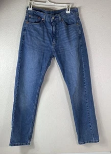 Levi's 505 Herrenjeans Größe 30 x 30 gerades Bein Passform mittlere Waschung blau Denim - Bild 1 von 21