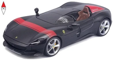 MODELLINO STATICO BBURAGO 1/24 FERRARI MONZA SP1 BLACK/RED - Immagine 1 di 2