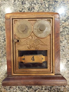 Antique Corbin Double Dial Eagle Post Office Door Mail Box Bank Original No COMB - Picture 1 of 6