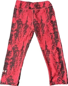 UNDER ARMOUR Heat Gear Compression Capri Leggings Pink/Black Size SMALL - Picture 1 of 8