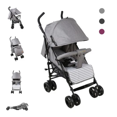 SAYOYO Kinder-Buggy Faltbar Leichter Kinderwagen, ab 6 Monate bis 15kg, Schwarz - Bild 1 von 3