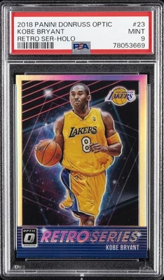 2018 PANINI DONRUSS OPTIC RETRO SERIES HOLO #23 KOBE BRYANT PSA 9 - Image 1 of 2