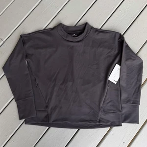 Athleta Damen Denali Pullover Gr. Large Schwarz Neu mit Etikett Athleisure Quiet Luxus - Bild 1 von 6