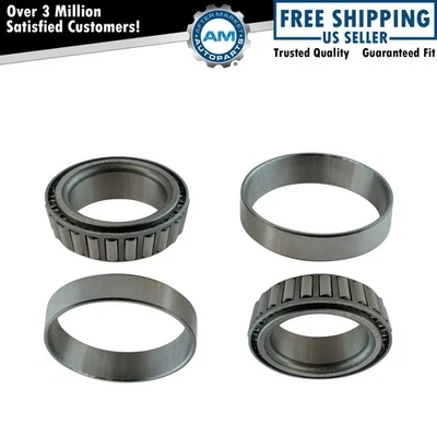 Par de rolamentos de roda dianteiros ou traseiros internos ou externos e conjunto de corrida para Dodge Ford Jeep - Imagem 1 de 4