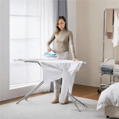 Tabla de Planchar Plegable Mesa de Plancha Ajustable en Altura con 4 Patas para Lavandería Foto 1 de 4