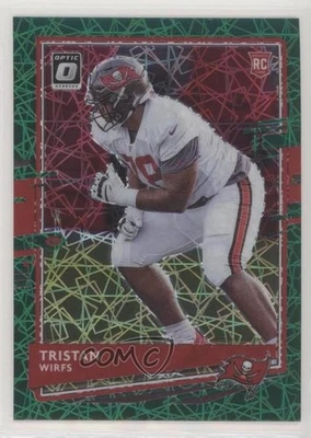 2020 Panini Donruss Optic Rookies Green Velocity Prizm Tristan Wirfs Rookie RC - Image 1 of 2