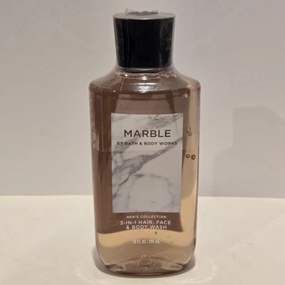 Jabón facial y corporal Bath & Body Works mármol 3 en 1 para cabello nuevo 10 OZ Foto 1 de 4