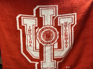 Biederlack USA Indiana University IU Hoosiers 48x56 Throw Blanket in Red & White - Picture 1 of 5