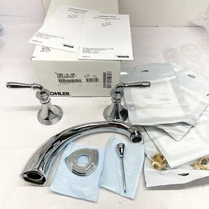 KOHLER K-T387-4-CP Rubinetto per vasca da bagno a ponte con deviatore cromato lucido - Foto 1 di 1
