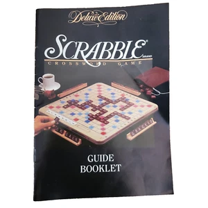 Scrabble Crossword Game Deluxe Edition 4034 Replacement Guide Booklet 1989 - Picture 1 of 9