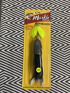 Muskie Bacon Airhead Inline Spinner - Soft Plastic Head - Gray Head (3402AIR) - Picture 1 of 4