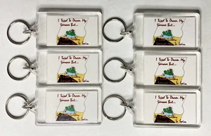 I Tried To Drown My Sorrows Keychain But Little Suckers Learned To Swim 6 Pc Lot - Picture 1 of 5