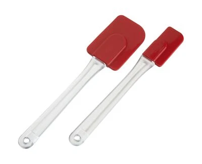 Silicone Spatulas Set 2Pcs Sturdy Handles Cooking Utensils 450ºF Heat-Resistant - Image 1 of 3