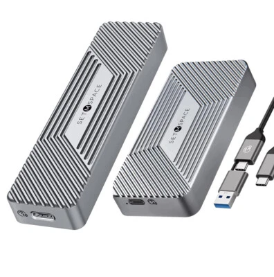 SETMSPACE M.2 NVMe SSD Enclosure Case USB 4 Compatible with Thunderbolt 3/4 UASP 10 40Gbps