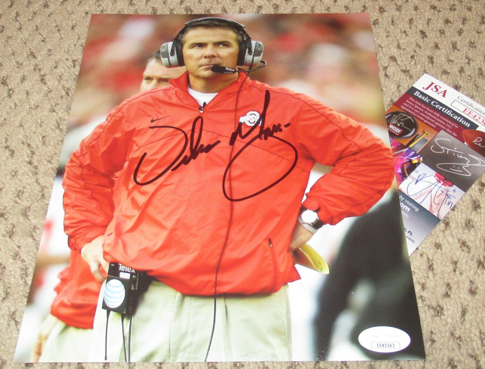 Urban Meyer Autographed Football Memorabilia & NCAA Merchandise